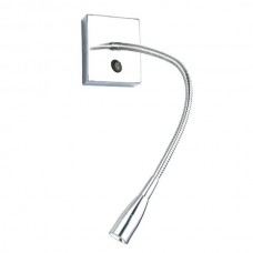 Φωτιστικό Τοίχου LED Εύκαμπτο 3W 230V 240lm Θερμό Φως Χρώμιο 5855